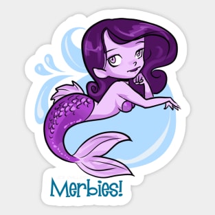 Lavender Tresses Merbie Sticker